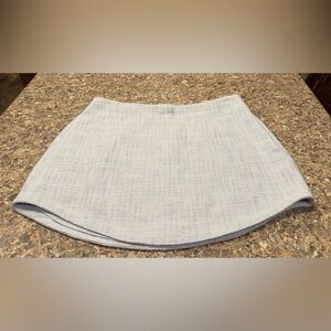 Abercrombie light blue textured mini skirt size L